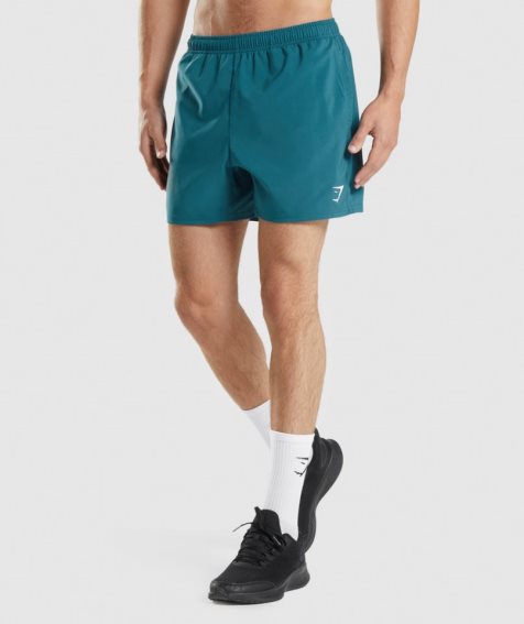 Men's Gymshark Arrival 5" Shorts Turquoise | NZ 4GSCLB